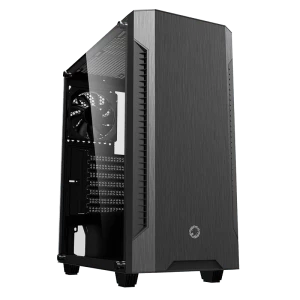 Carcasă PC Gamemax Fortress TG, Midi-Tower, Fără PSU, Negru