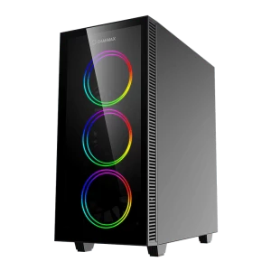 Carcasă PC Gamemax Draco XD, Midi-Tower, Fără PSU, Negru