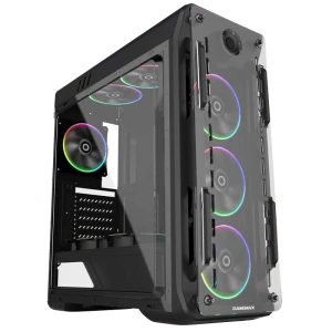 Carcasă PC Gamemax Optical G510, Midi-Tower, Fără PSU, Negru