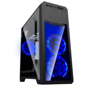 Carcasă PC Gamemax G563, Midi-Tower, Fără PSU, Negru