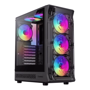 Carcasă PC Gamemax Starlight 2 AB, Midi-Tower, Fără PSU, Negru