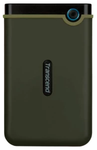 Внешний портативный жесткий диск Transcend StoreJet 25M3G, 2 ТБ, Military Green (TS2TSJ25M3G)