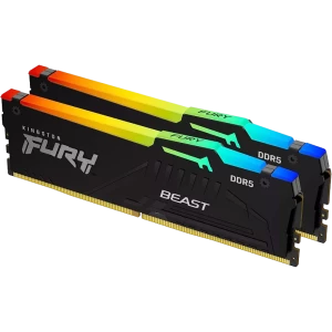Оперативная память Kingston FURY Beast RGB, DDR5 SDRAM, 6000 МГц, 32 Гб, KF560C30BBEAK2-32