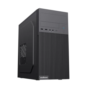 Carcasă PC Sohoo 6521BK, Micro-ATX, ATX, Negru