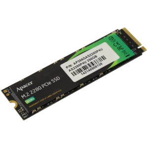 .M.2 NVMe SSD     256GB  Apacer AS2280P4U [PCIe 3.0 x4, R/W:3500/1200MB/s, 210K/315K IOPS, 170TB, 1.