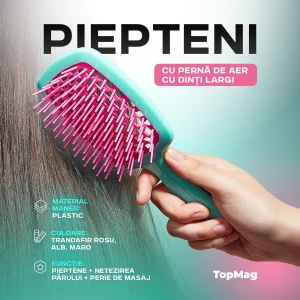 Piepteni cu pernă de aer cu dinți largi Pieptene pentru masaj pentru scalp pentru femei