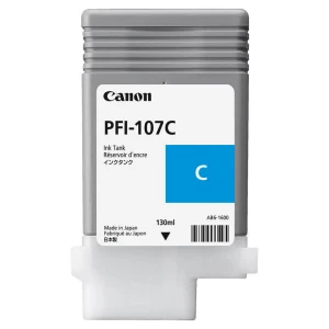 Картридж чернильный Canon PFI-107, 130мл, Голубой