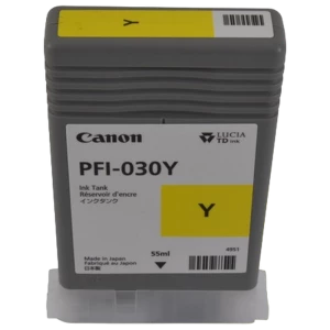 Картридж чернильный Canon PFI-030, 55мл, Жёлтый