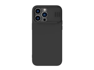 Чехол Nillkin iPhone 14 Pro, CamShield Silky Silicone, Чёрный