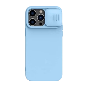 Чехол Nillkin iPhone 14 Pro Max, CamShield Silky Silicone, Blue Haze