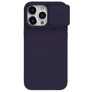 Чехол Nillkin iPhone 15 Pro, CamShield Silky Silicone, Dark Purple