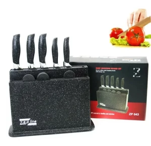 SET CUTITE DE BUCATARIE PE SUPORT CU PLACI DE TAIAT ZepLine (ZP 043)