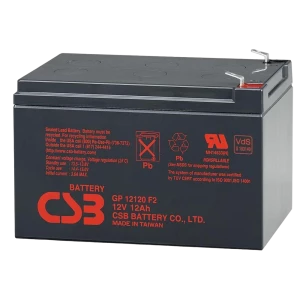 Аккумулятор для резервного питания CSB GP12120F2, 12В 12