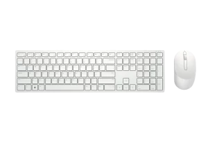 Клавиатура и мышь DELL KM5221W, Беспроводное, Белый