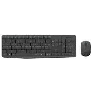 Клавиатура и мышь Logitech MK235, Беспроводное, Серый