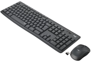 Клавиатура и мышь Logitech MK295, Беспроводное, Чёрный