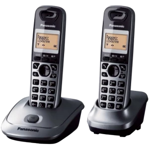 Telefon DECT Panasonic KX-TG2512, Gri Metalic