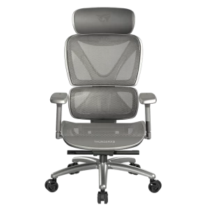 Игровое кресло ThunderX3 XTC, Вентилируемая Cетка, Искусственная Кожа, Mesh Grey