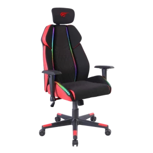 Игровое кресло Havit GC938, Искусственная кожа, Черный | Красный