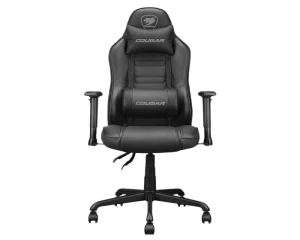 Игровое кресло Cougar Fusion S, ПВХ Кожа, Чёрный