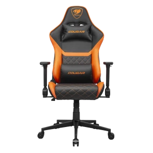 Игровое кресло Cougar Armor One V2, ПВХ Кожа, Черный | Оранжевый