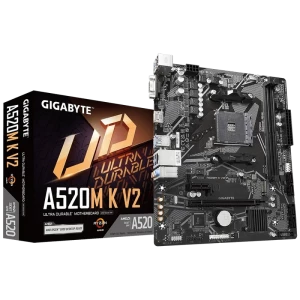 Материнская плата Gigabyte A520M K V2, AM4, AMD A520, Micro-ATX