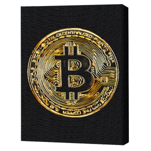 Картина по номерам 40х50 см (без упаковки) - Биткойн