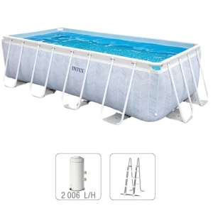 INTEX, CHEVRON PRISM FRAME RECTANGULAR POOL, 400 x 200 x 100 см, 6836Л, металлический каркас