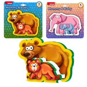 Магнитный Пазл "Мама &amp; Малыш", (асс.) 6 элем.