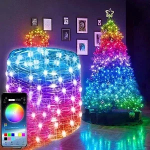 GHIRLANDA LED 10M CU TELECOMANDA, BLUETOOTH  CONECTARE PRIN USB