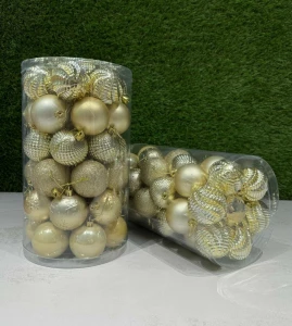 SET GLOBURI DE CRACIUN  6cm*41 BUC (AURIU)