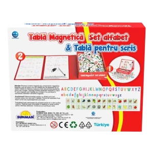Joc educativ "Alfabetul pe tablă magnetică", (ro), Smile Games
