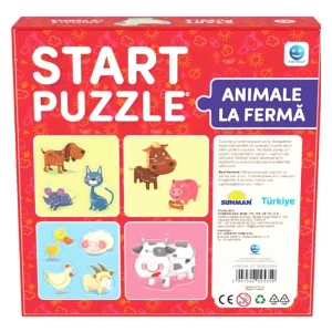 Puzzle "Animale la fermă", (ro), Smile Games