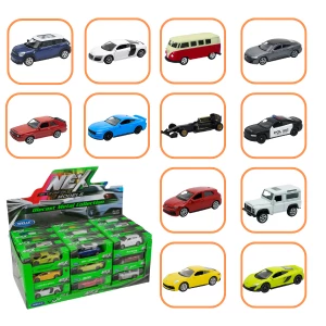Коллекционные Металлические Машинки 1:60 WELLY, 12 моделей (24A)