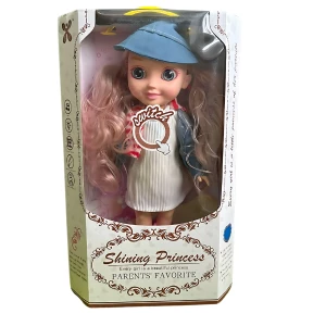 Кукла с розовыми волосами, 34 см