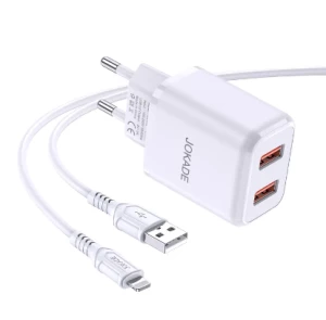 ЗАРЯДНОЕ УСТРОЙСТВО С ДВУМЯ ПОРТАМИ ДЛЯ IPHONE (JB026)