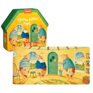 Puzzle cu basme ilustrate „Trei purceluși”, 36 elem.