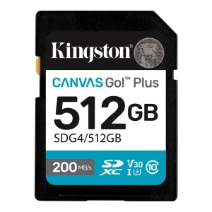 Карта памяти Kingston Canvas Go! Plus, 512Гб (SDG4/512GB)