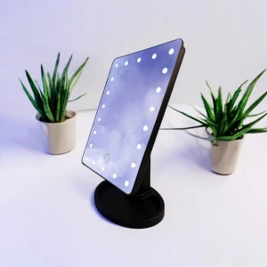 OGLINDA PENTRU MACHIAJ CU LED (NEGRU)