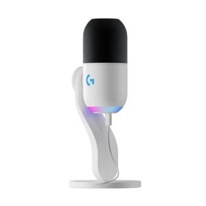 Microfon Gaming Logitech Yeti GX, Cu fir, Alb