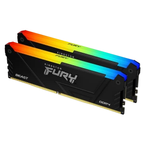 Оперативная память Kingston FURY Beast RGB, DDR4 SDRAM, 3200 МГц, 32 Гб, KF432C16BB12AK2/32