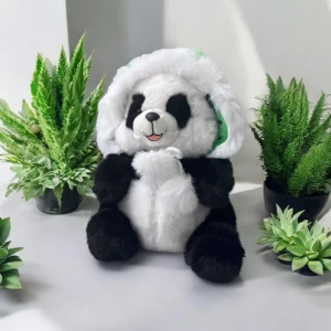 JUCARIE MOALE PANDA 27cm (CU GLUGA VERDE)