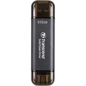 Внешний портативный SSD накопитель Transcend ESD310C, 512 GB, Чёрный (TS512GESD310C)