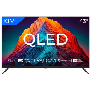 43" QLED SMART Телевизор KIVI 43U770QB, 3840x2160 4K UHD, Android TV, Чёрный