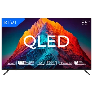55" QLED SMART Телевизор KIVI 55U770QB, 3840x2160 4K UHD, Android TV, Чёрный