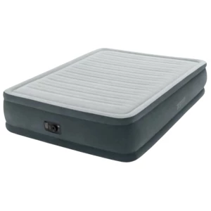 INTEX Надувная кровать &quot;Velur Comfort-Plush&quot; 152х203х46 см, встр.нас. 220В, до 272кг