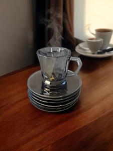 SET DE 6 CESTI CU FARFURIOARE PENTRU CAFEA, CEAI (BD008Y) (BD008Y)