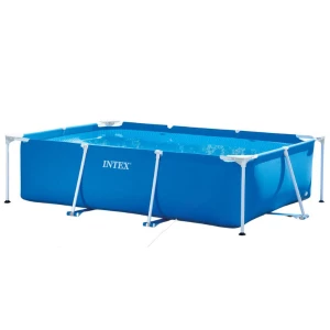 INTEX Бассейн RECTANGULAR FRAME 220х150х60см, 1622л, металлический каркас