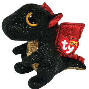 Черный дракон Grindal 15 см (Beanie Boos)