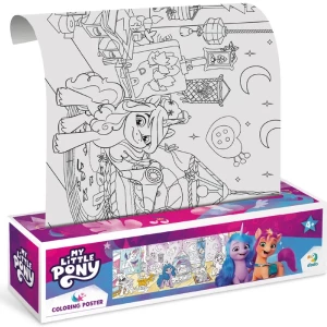Poster de colorat pentru copii "Prietene stilate", seria My Little Pony, 70 cm